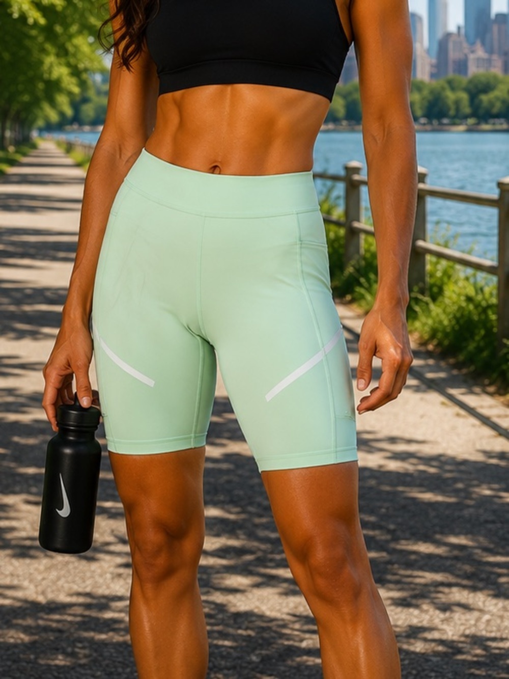 CALIA by Carrie Underwood Essential Novelty Bike Shorts Size Large